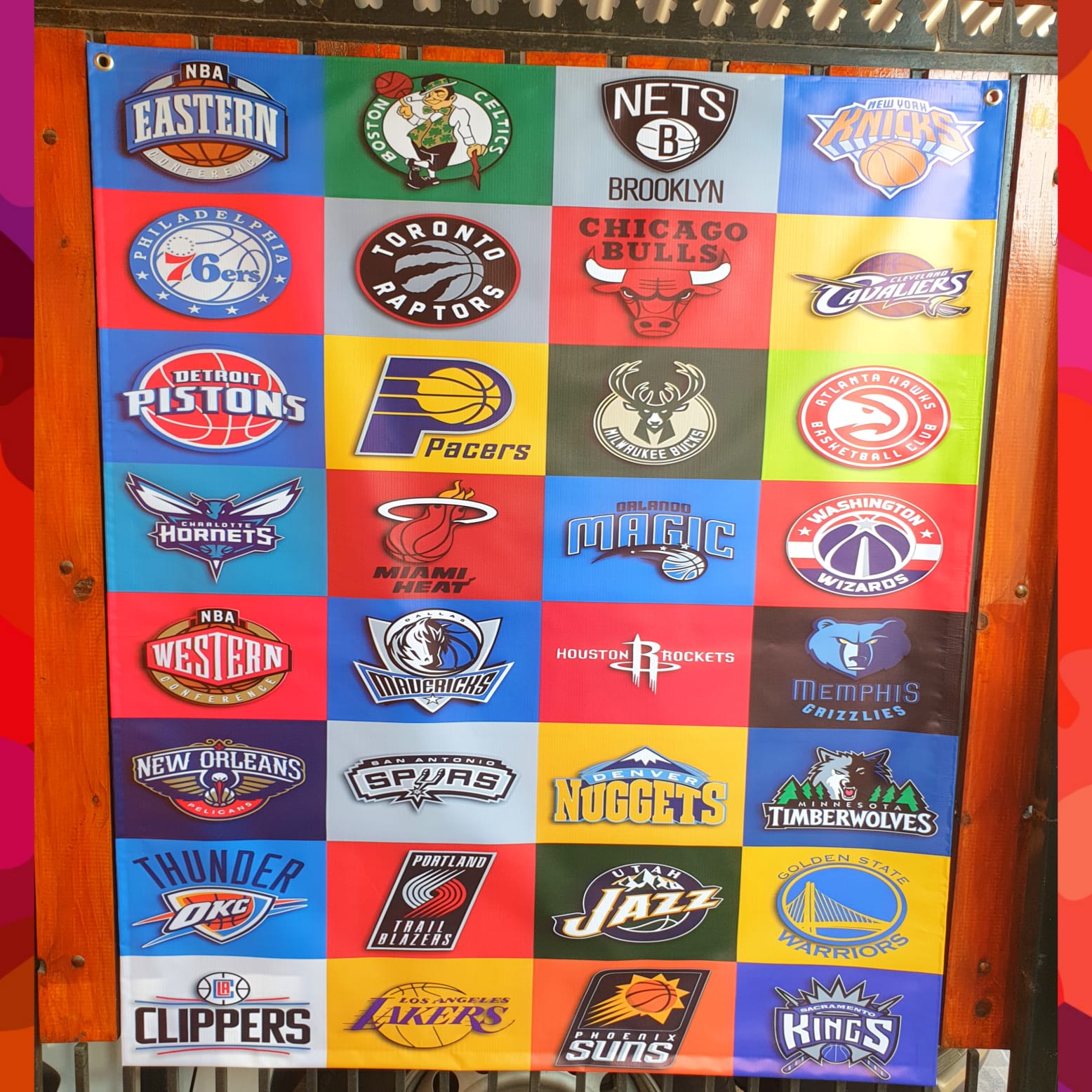 Pendón Equipos NBA