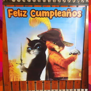 Pendón Gato Con Botas